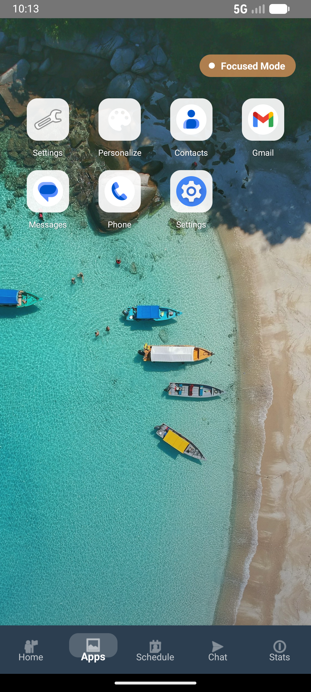 ThrivaOS on Android - Focused Mode apps